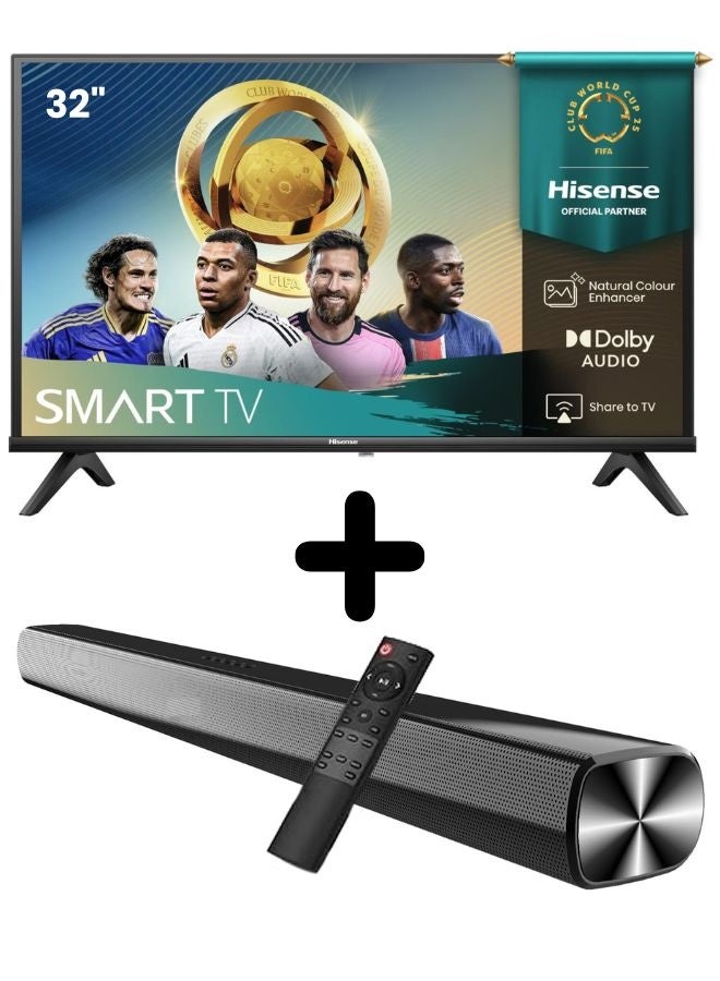 Bundle Of 32-inch VIDAA Smart HD TV (DTS…