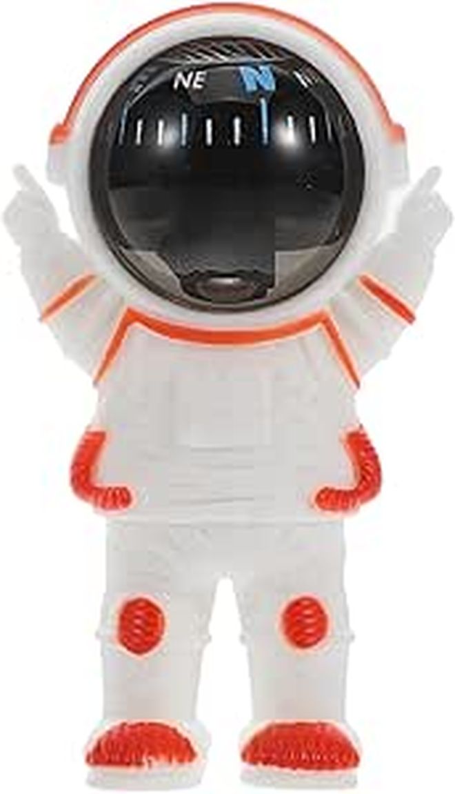 Compare Orange High Precision Astronaut Mini Car Compass Dashboard Decoration at KSA Price