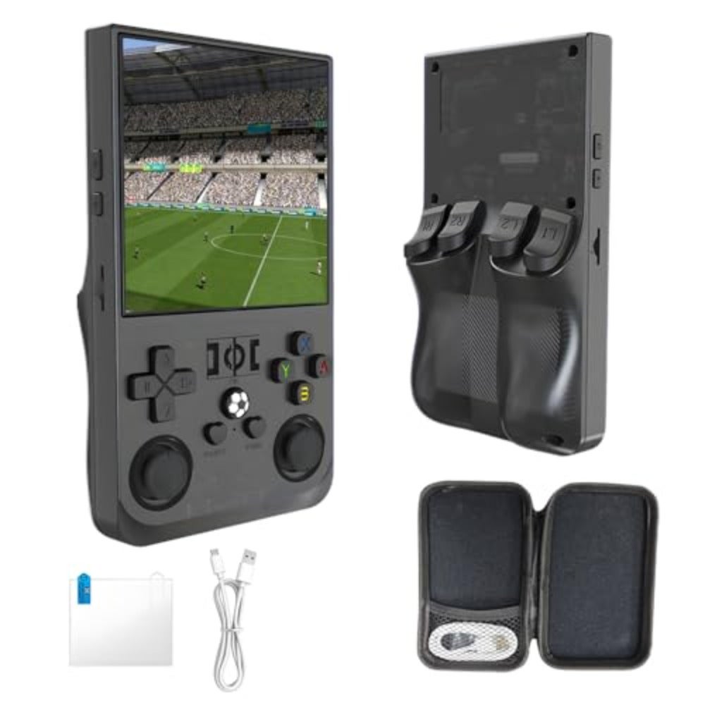 Compare R36MAX Retro Handheld Game Console 4Inch HD Screen Portable SaveLoad Function Open Source Linux System Supports Multiplatform Games For Adults Travel Gift at KSA Price