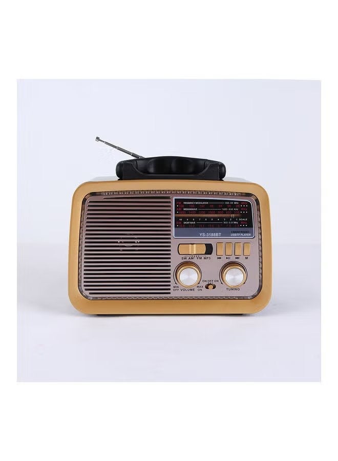 Portable Retro FM AM SW 3 Band Radio with…
