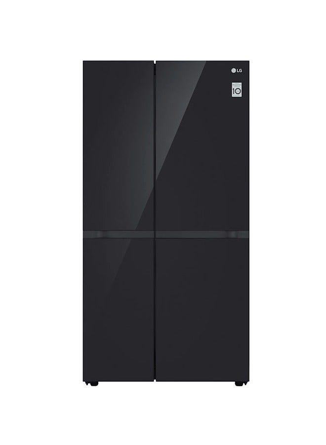 Compare 650L Gross416L Net Capacity , Side By Side  Refrigerator with Smart Inverter Compressor BLDC,ThinQ WiFi,Smart Diagnosis,Top LED light GRB267DBM3Black Mirror GRB267DBM3 Black Mirror at KSA Price