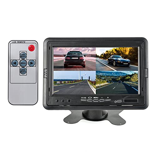 EWAY 7 Inch TFT LCD Monitor Quad Split View…