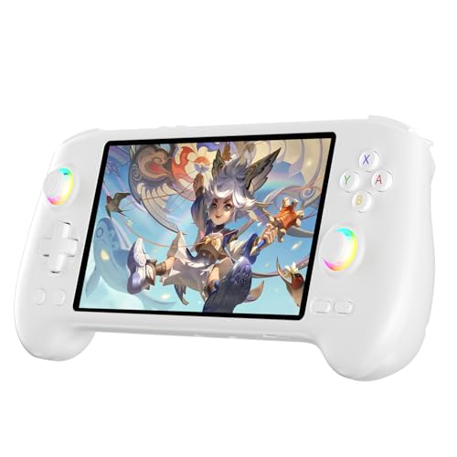 Compare GiipGoop RG557 Retro Handheld Game Console RG557 Android Handheld Console RG557 Retro Emulator 548 AMOLED Dimensity 8300 Android 14 WiFi 6E  BT 53 Hall Joystick White at KSA Price