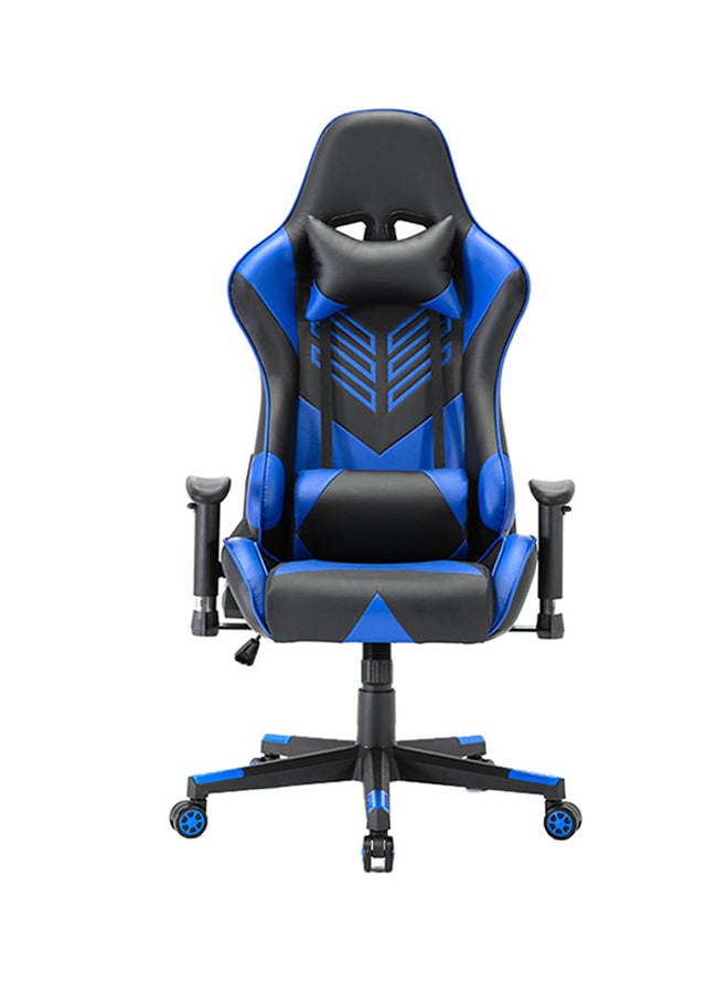 Compare Ergonomically Designed Super Comfort Gaming Chair With Headrest Pillow, Lumbar Cushion And Retractable Footrest BlueBlack at KSA Price