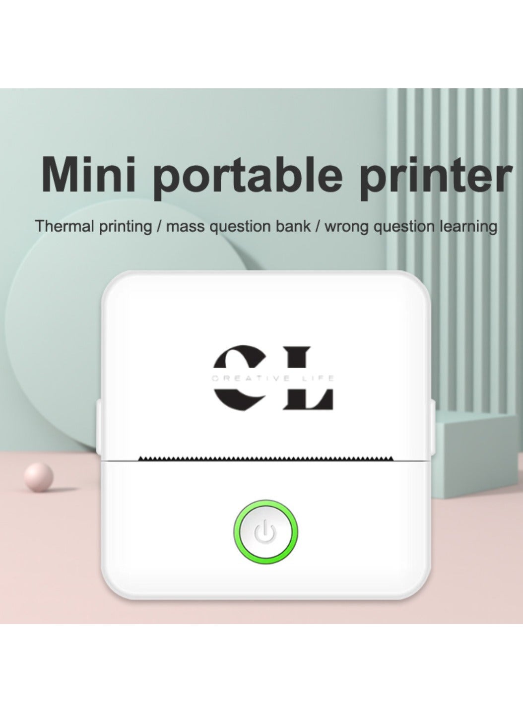 Barcode Mini Portable Printer - Bluetooth Enabled,…