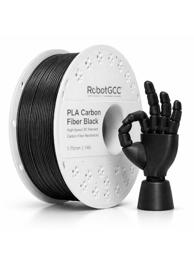 Compare Carbon Fiber PLA Filament 1.75mm 1KG 3D Printer Filament, Reinforced PLA CF Filament, High Strength Matte PLA Material, Low Warping, High Precision ±0.05mm, Smooth Extrusion, Engineering Grade FDM Printing Filament at KSA Price