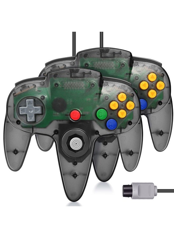 Compare 2 Pack FISUPER Wired N64 Controller Classic Gamepad Joystick for N64 Console Clear Black at KSA Price