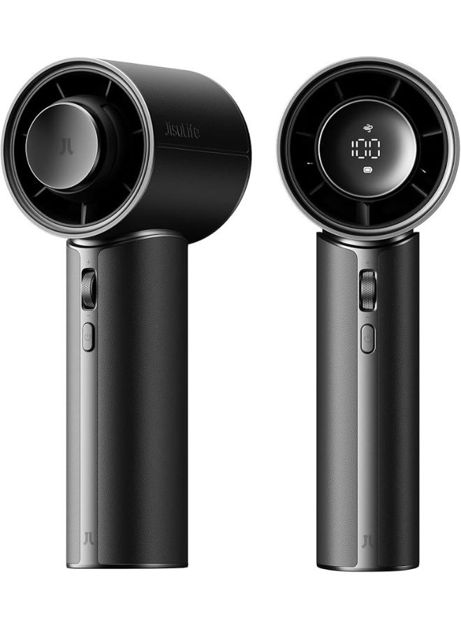 Compare JISULIFE Handheld Fan Pro1 Mini  Refined Utility: Elite PU Leather, 30 Hour Cooling Power, Aroma Pod, 100Speed Precision, Portable Fan for Travel, Outdoor, Concerts, Gifts for Women Men at KSA Price