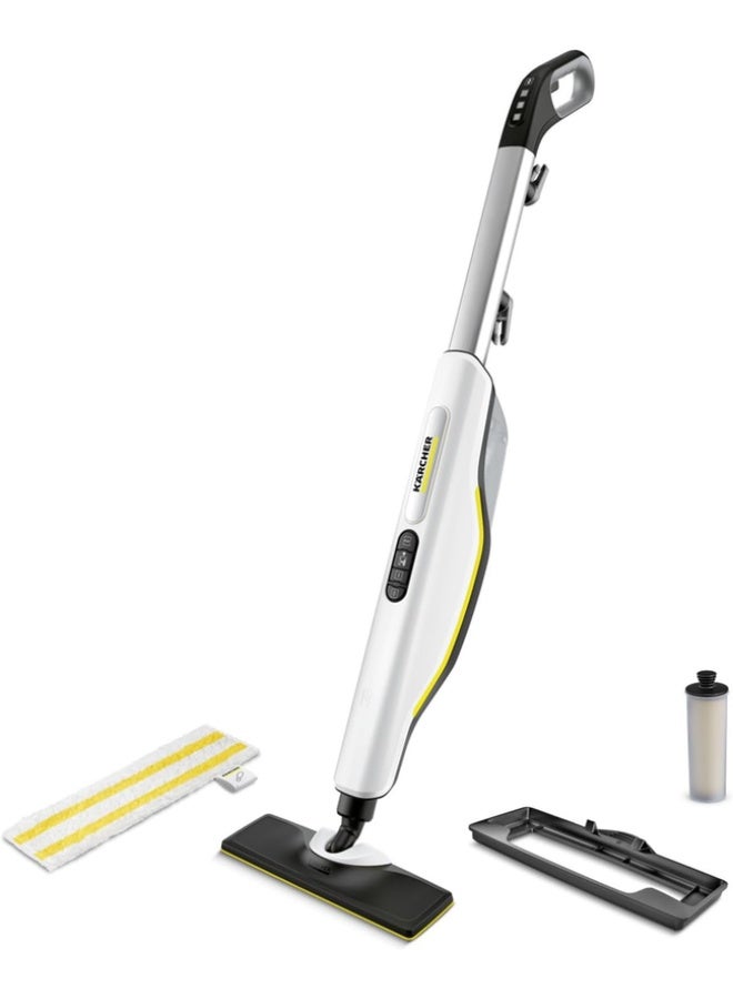 Compare SC 3 Upright EasyFix Steam Mop, 3Step Steam Control for Wood, Tile & Carpet, 30Second HeatUp, Kills 99.99% of Bacteria, with Descaling Cartridge & Carpet Glider  2 Years Warranty 1600 W 1.513531.0 White at KSA Price