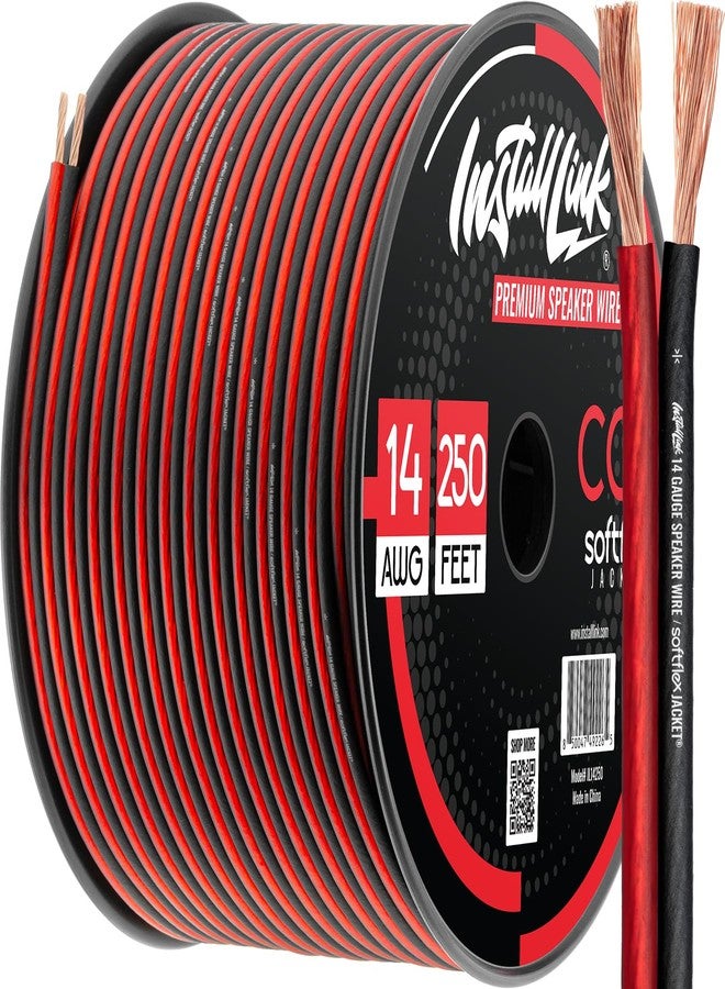 Compare Install Link 14 Gauge Speaker Wire for Car, Home or RV Audio Cable, 250ft, CCA at KSA Price