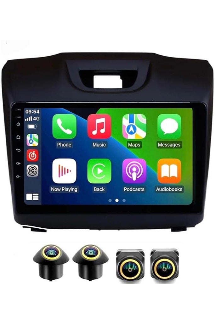Compare Android Car Stereo for Chevrolet ISUZU DMAX 20122019 4GB RAM 64GB ROM Support Carplay, MLink WiFi BT, Radio GPS, 9 Inch IPS.QLED, Fast interface, Screen with 360D Camera Included at KSA Price
