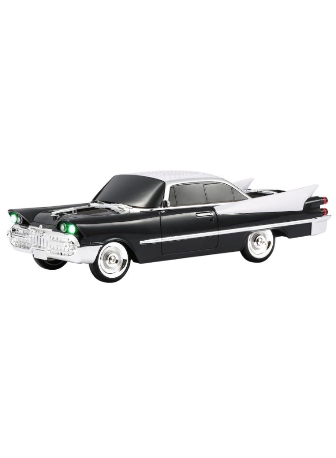 Compare WS1965 Retro Classic Car Design Wireless Speaker with FM Radio, USBTF Card, HandsFree Calling, LED Lights, Rechargeable Portable Audio System Black at KSA Price