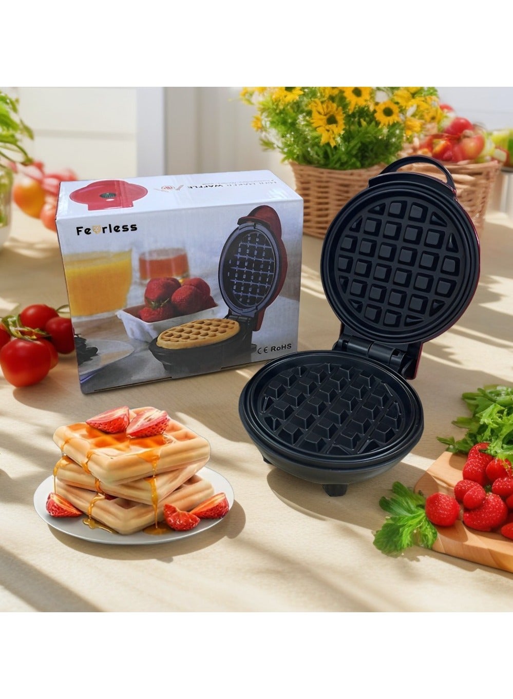 Mini Waffle Maker | Pancake maker for Hash Browns,…