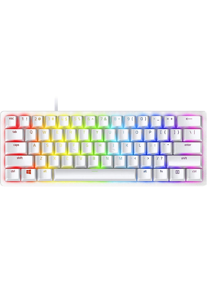 Compare Razer Huntsman Mini 60% Gaming Keyboard: Fast Keyboard Switches, Linear Optical Switches, Chroma RGB Lighting, PBT Keycaps, Onboard Memory Snap Tap  White I RZ0303390400R3M1 at KSA Price