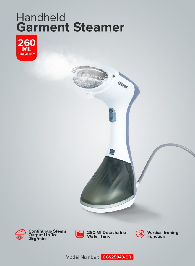Handheld Garment Steamer 1300 W| Ready to Use…