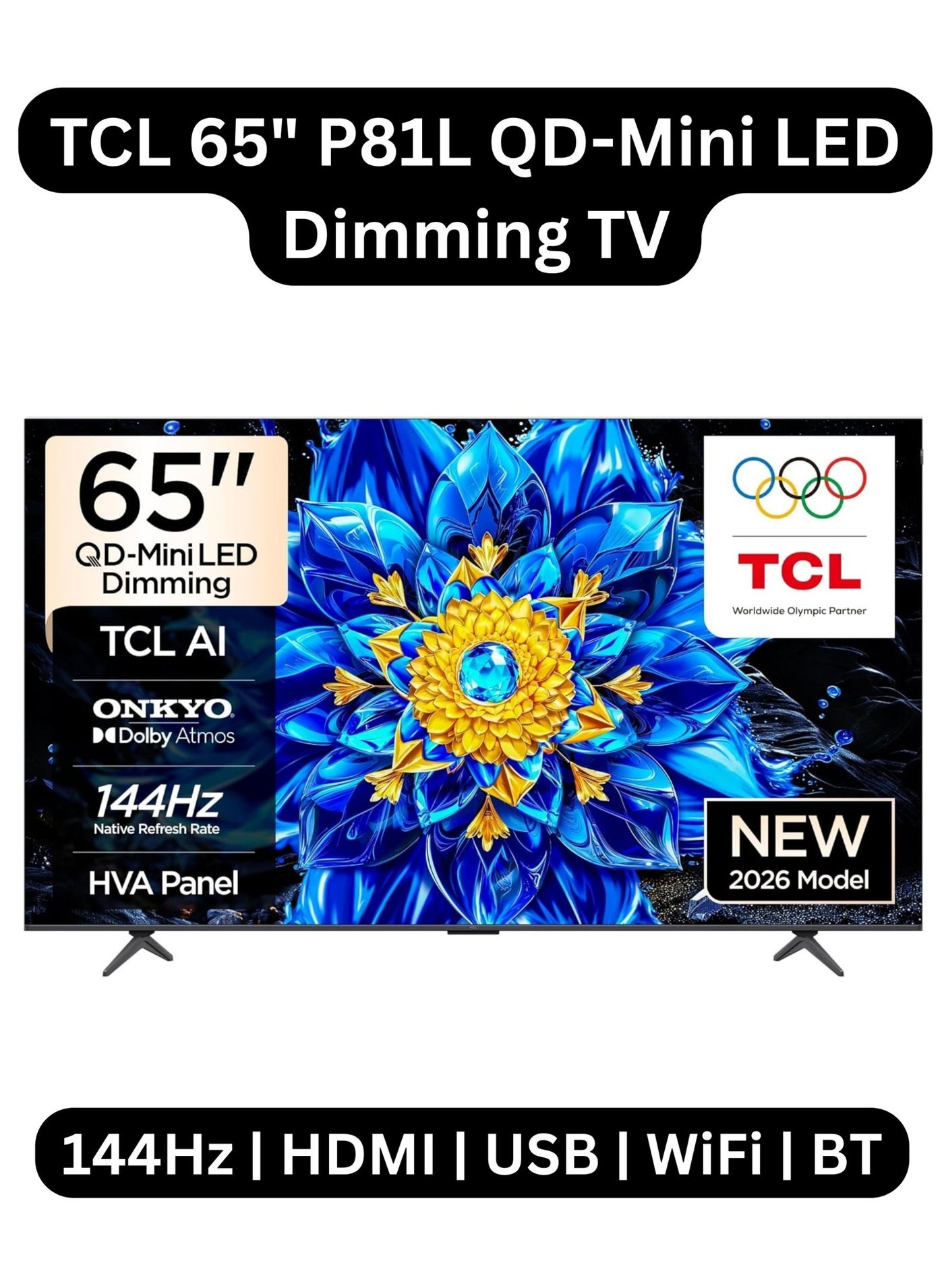 TCL 65 Inch P81L QD-Mini LED 4K Smart…