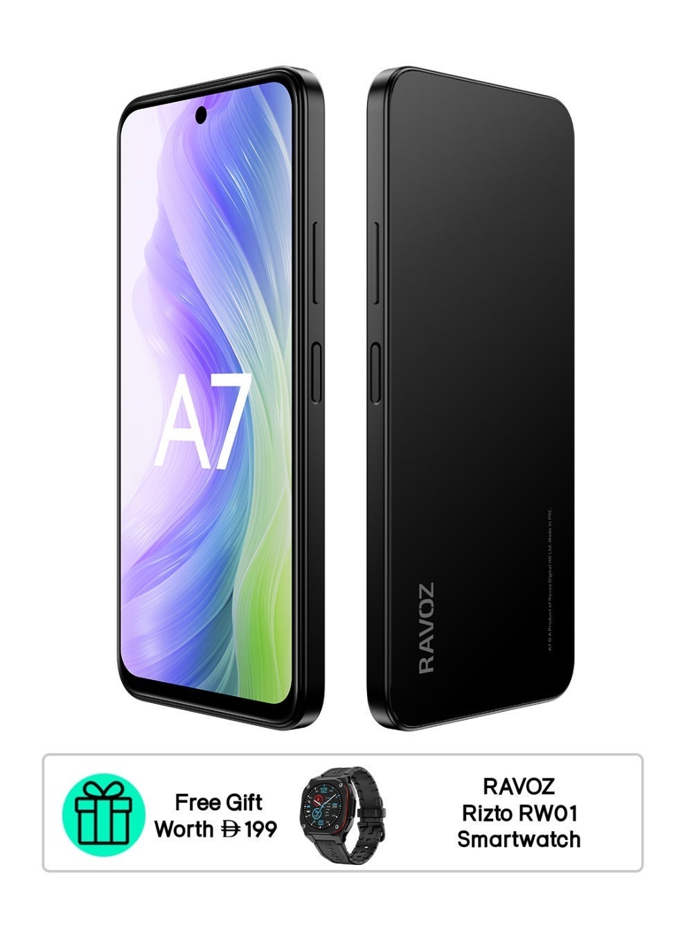 Ravoz A7 No Camera No GPS, 12GB RAM (4GB…