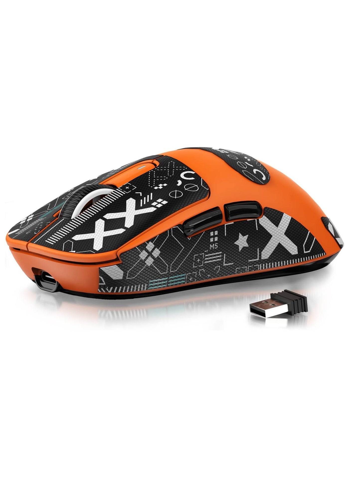 Compare ATTACK SHARK X3 Wireless Gaming Mouse – UltraLight 49g Superlight Design – 26,000 DPI Optical Sensor – 2.4GHz Wireless, Bluetooth & Wired Connection – Programmable Buttons – RGB Lighting – Ergonomic Grip – Compatible with PC, Laptop, Mac Orange at KSA Price