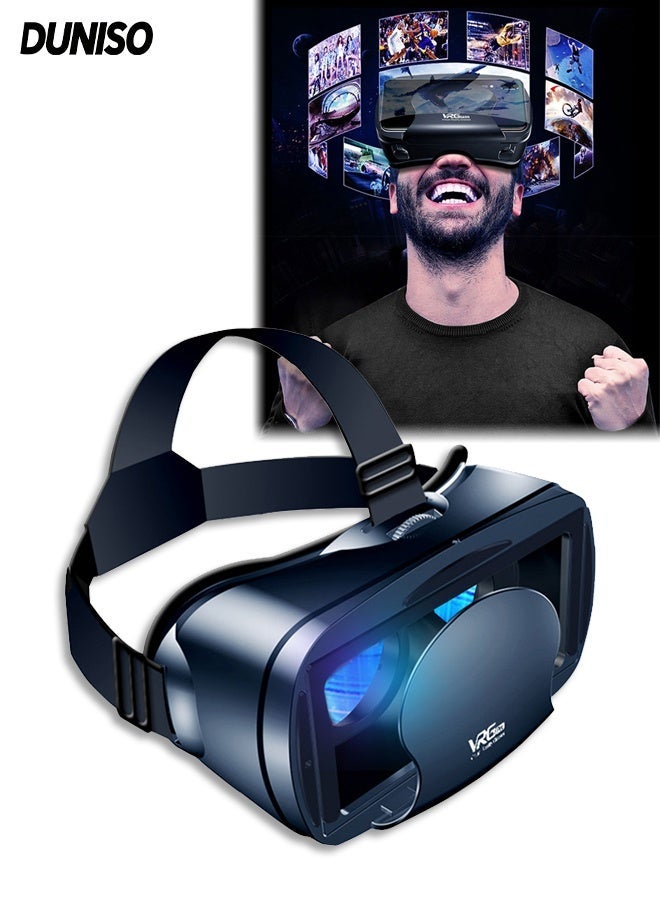 Compare VR Virtual Reality Headset,Adjustable VR Glasses for TV, Movies and Video Games,Ergonomic Design, Supports 57 Inch Smartphones at KSA Price
