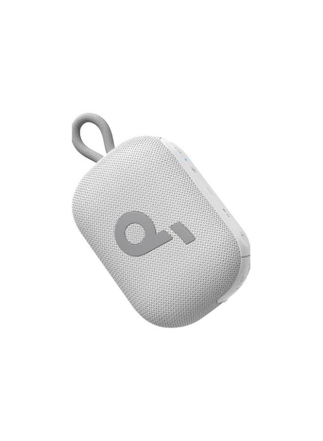 Compare Select 4 Go Bluetooth Speaker by Anker, Mini Portable, Up to 20 Hours of Playtime, IP67 Waterproof and Dustproof, Floatable, Powerful Sound, Ideal for Indoors and Outdoors, Hiking  White at KSA Price