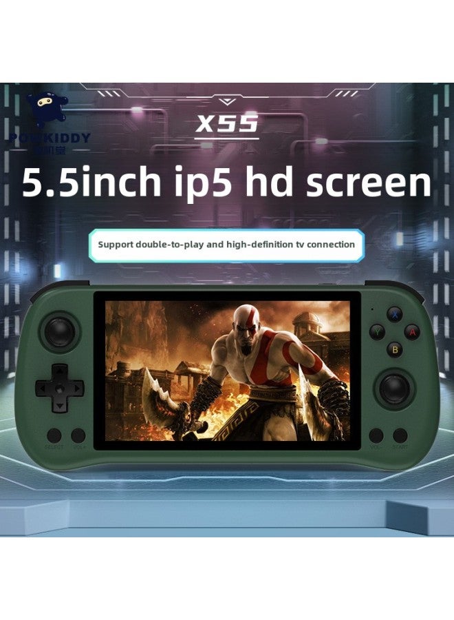 Compare Powkiddy Bubble Machine Hall X55 Game Machine Large Screen 5.5 Inch Open Source Handheld Arcade PS HD Game MachineProduct Color:Standard without CardModel:X55 Green english Version ?free Tempered Film? at KSA Price
