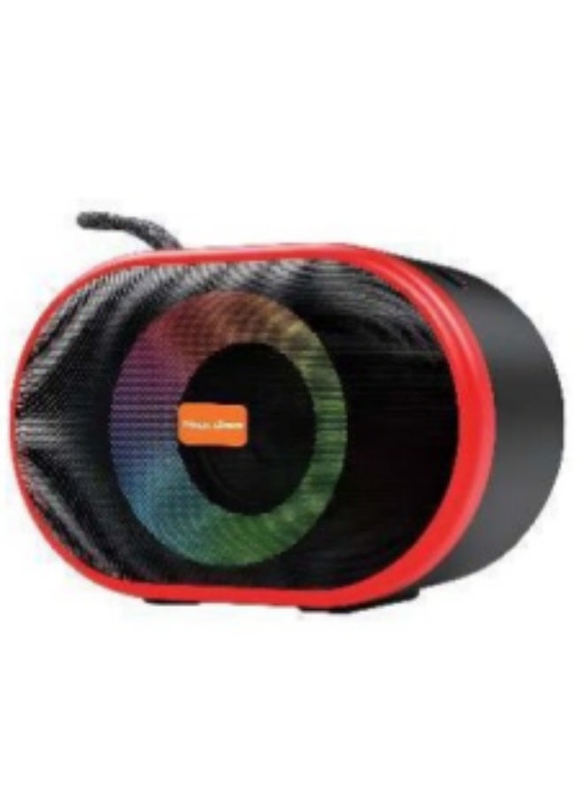 Compare Rock Light RLS135 Portable Wireless Bluetooth Boom Bass Speaker with RGB LED Lighting, 10W Output, TWS Stereo Pairing, FM Radio, USB & TF Card Playback – BlackRed at KSA Price