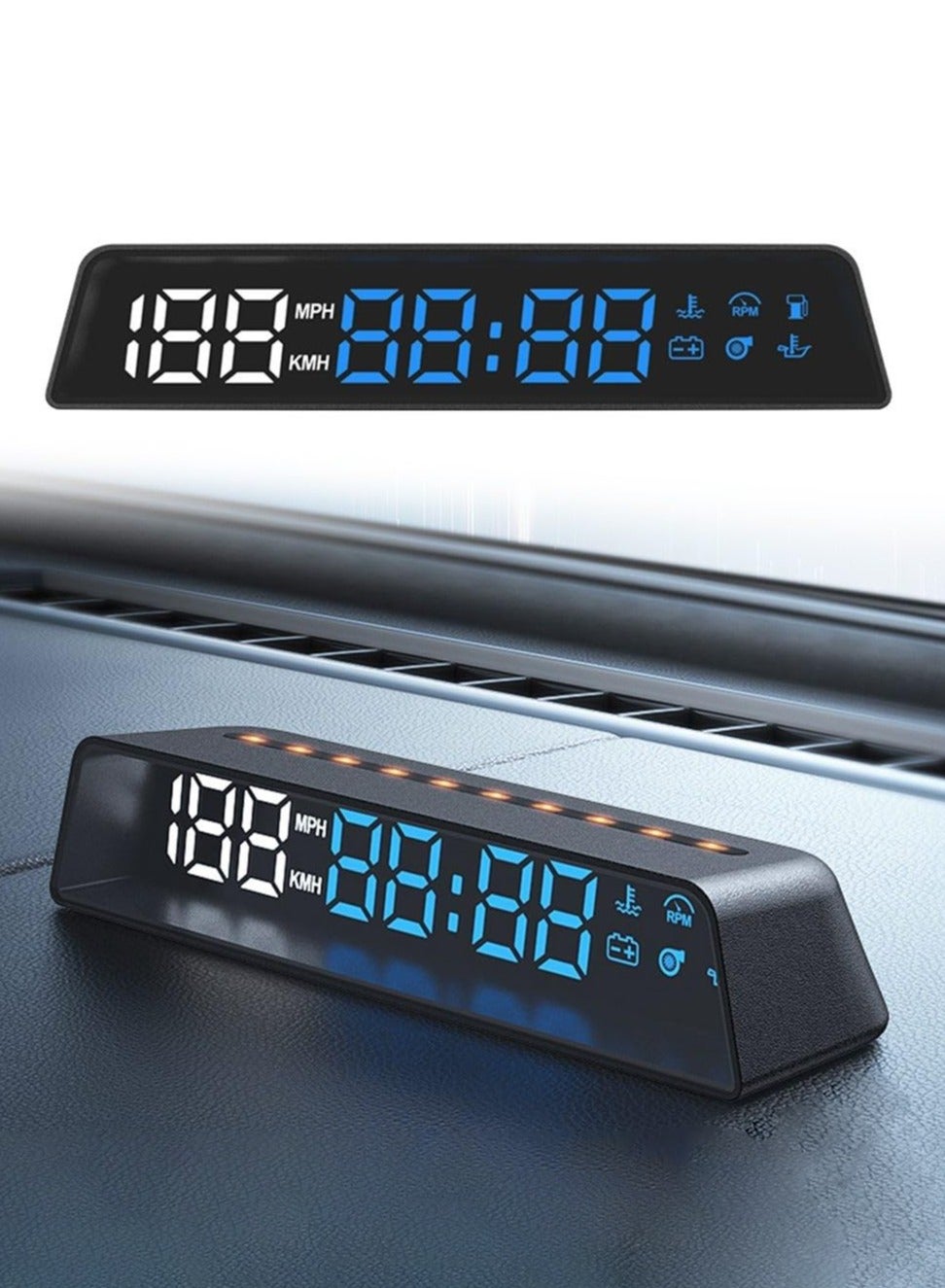 Compare HD Car HUD HeadUp Display,GPS Speedometer and Altimeter, with HighDefinition Screen, Universal for Most Vehicles, RealTime Data Projection for Safe Driving at KSA Price