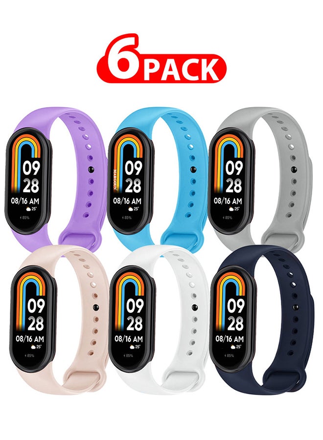 6 Pack For Xiaomi Smart Band 8 Watch Bands…