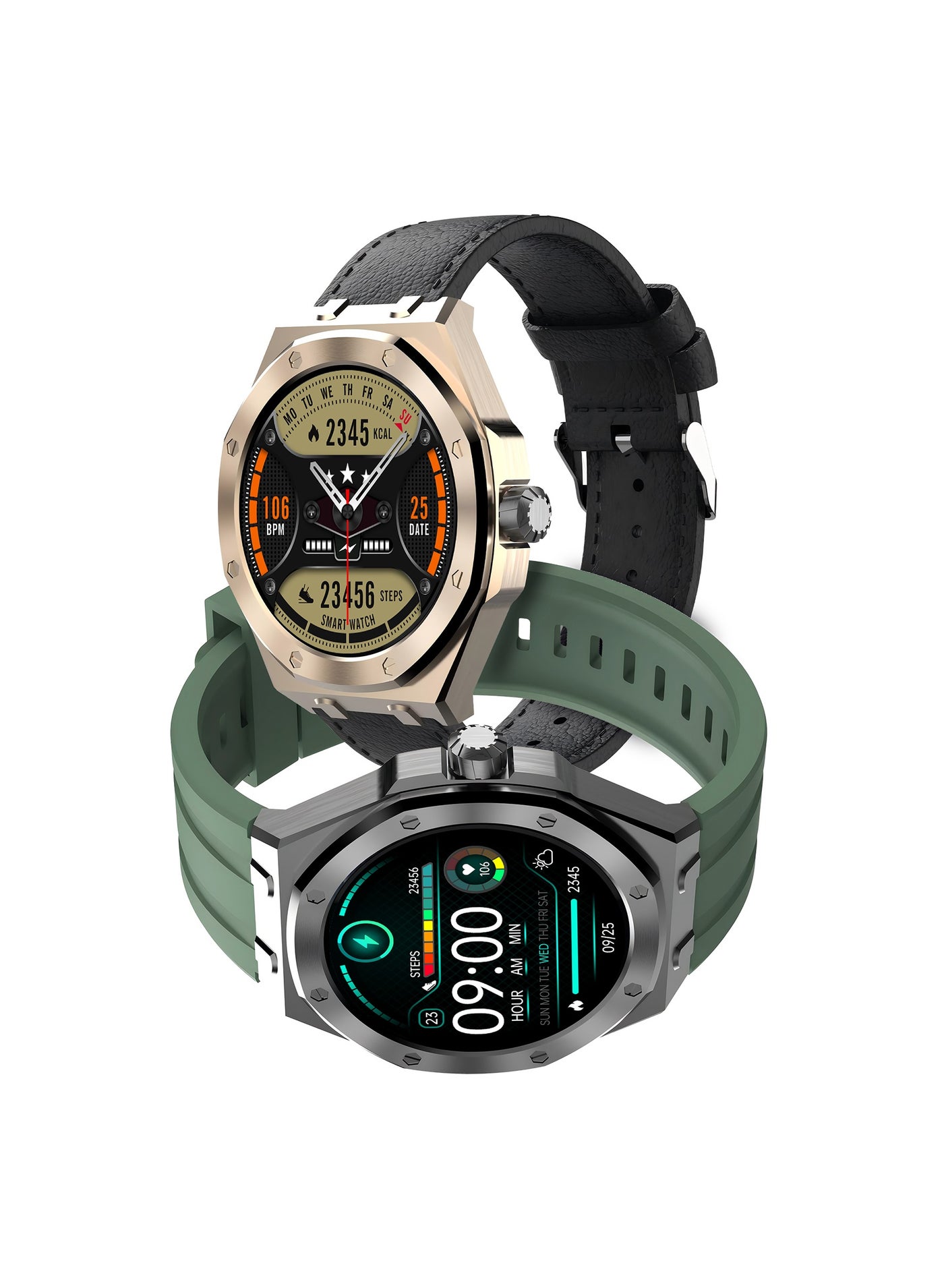 Compare ROYCE R Smart Watch with Bluetooth Calling, 1.43 AMOLED Display, WaterResistant, MultiLanguage Support at KSA Price