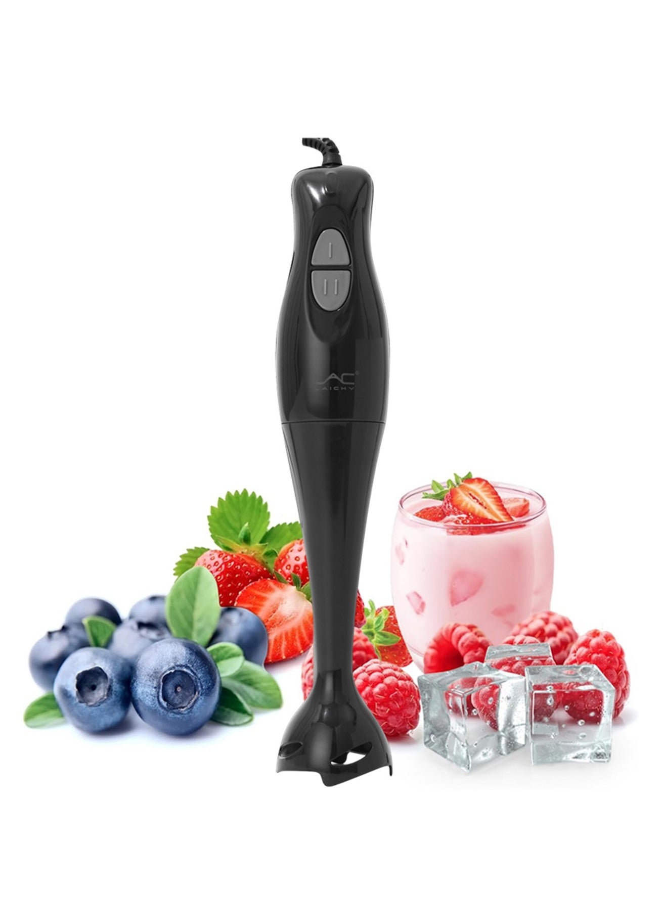Compare 300W Hand Blender With 2 Speed Settings  Plastic Rod And Stainless Steel Blade, Overheat Protection,black at KSA Price