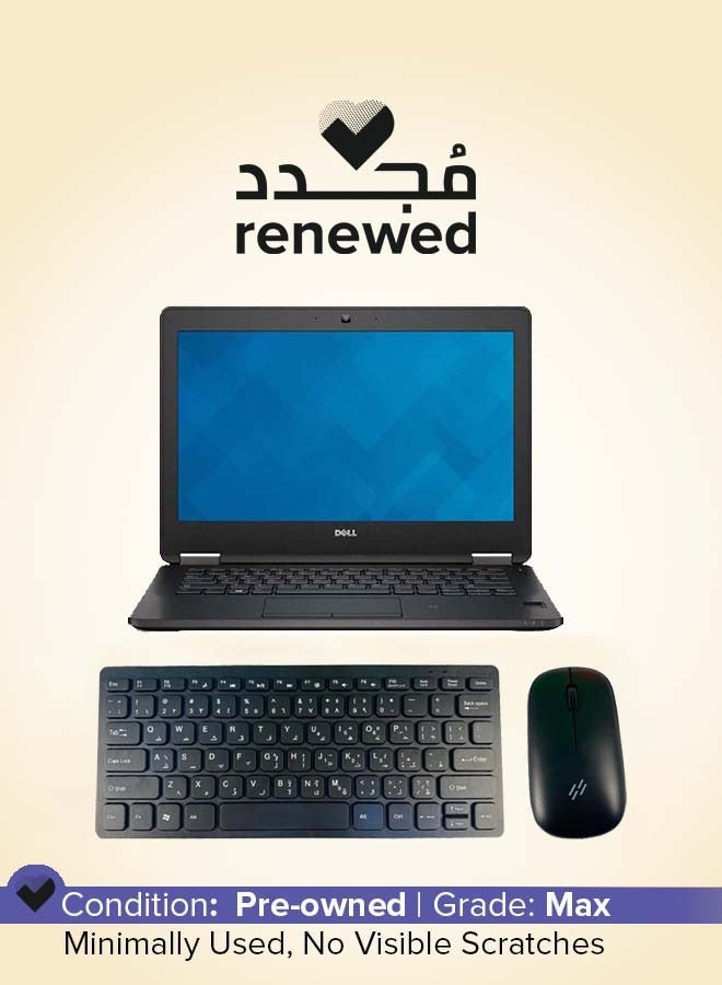 Compare Renewed  Latitude E7270 With 12.5 Inch HD Display,Core i5 Processor6th Gen8GB RAM256GB SSDIntel HD GraphicsWindows 10 With Keyboard + Mouse English Black at KSA Price