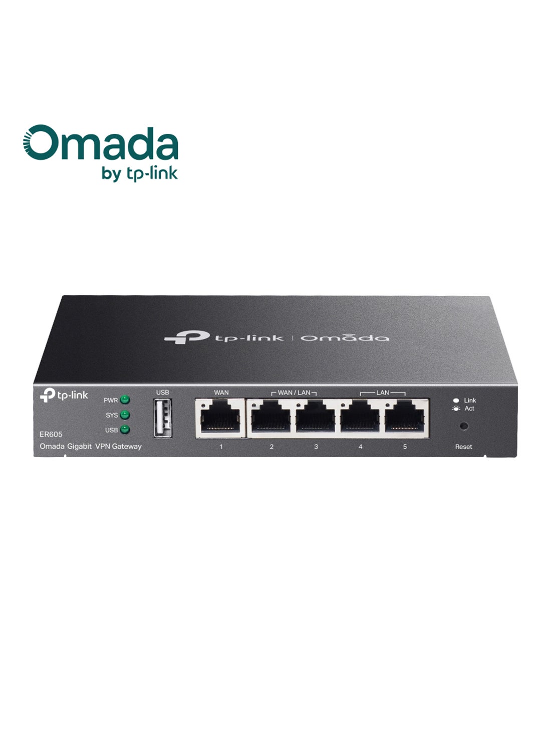 Compare ER605 Omada Gigabit VPN Router, Integrated Into Omada SDN, Centralized Management, Five Gigabit Ports, 3 WAN Ethernet Ports, Highly Secure VPN, Abundant Security Features, TLR605 Black at KSA Price