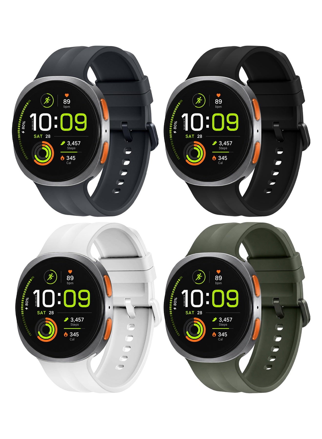 Compare 4 PACK Silicone Replacement Band for Samsung Galaxy Watch 9 40mm 44mm – Comfortable & Flexible Sport Strap ZPack A 4 Colors at KSA Price