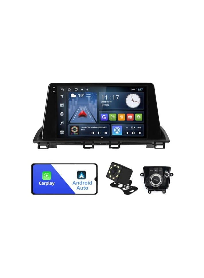 Compare Android Car Stereo for Mazda 3 2015 2016 2017 2018 4GB RAM 64GB ROM 9 Inch Support Apple Carplay, MirrorLink WiFi BT, IPS Touch Screen with AHD Camera Included at KSA Price