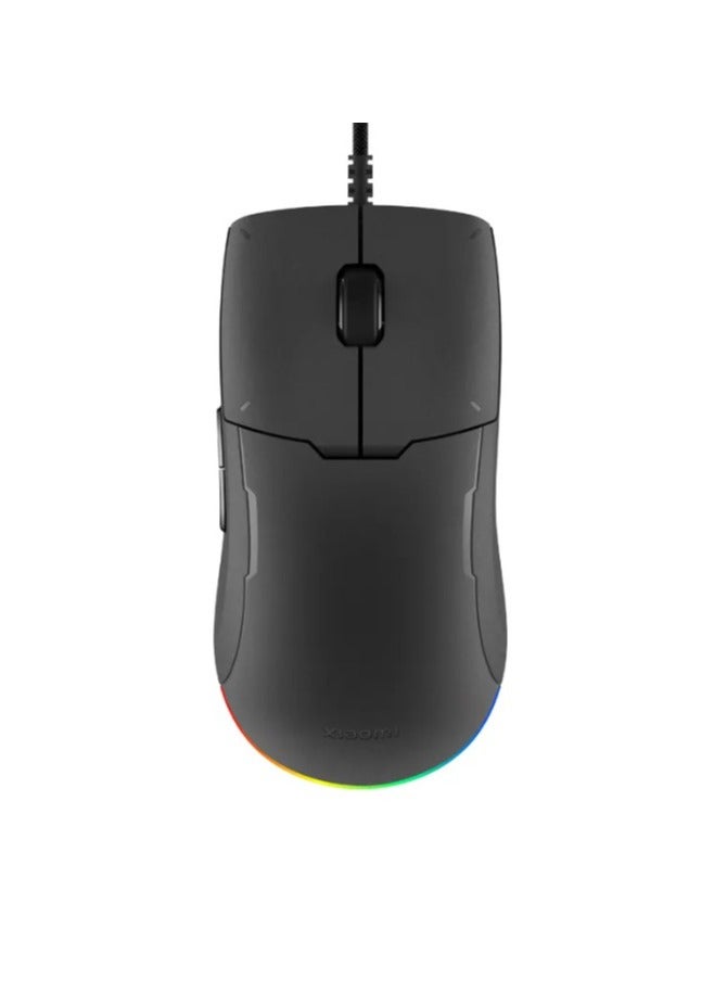 Compare Xiaomi Gaming Mouse Lite | RGB Ambient Light 5 Level DPI TTC Micro Switch | IP54 Ergonomic Curved | Lightweight | Black at KSA Price