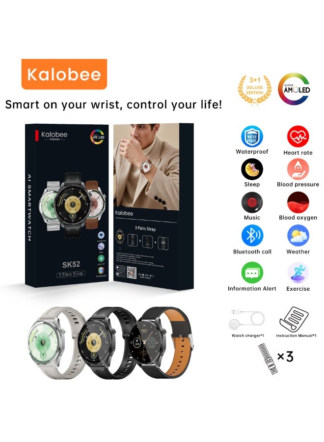 SK52 Bluetooth Calling Smart Watch with Full Touch…