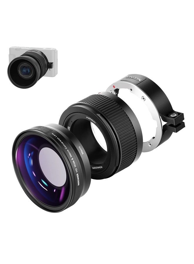 NEEWER Wide Angle Lens Compatible with Sony ZV1…