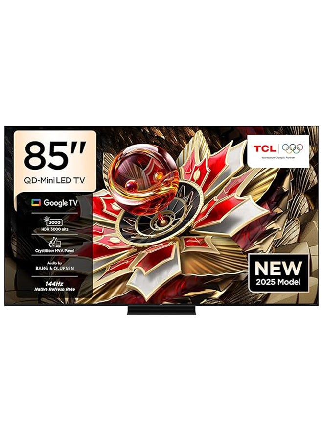 Compare Television 85Inch Smart TV 4K QDMini LED Gaming Google TV, 144Hz Native Refresh Rate, Precise Dimming Series  CrystGlow HVA Panel, HDR 3000 nits, Ultra Slim Design 2025 Model 85Q7C Black at KSA Price