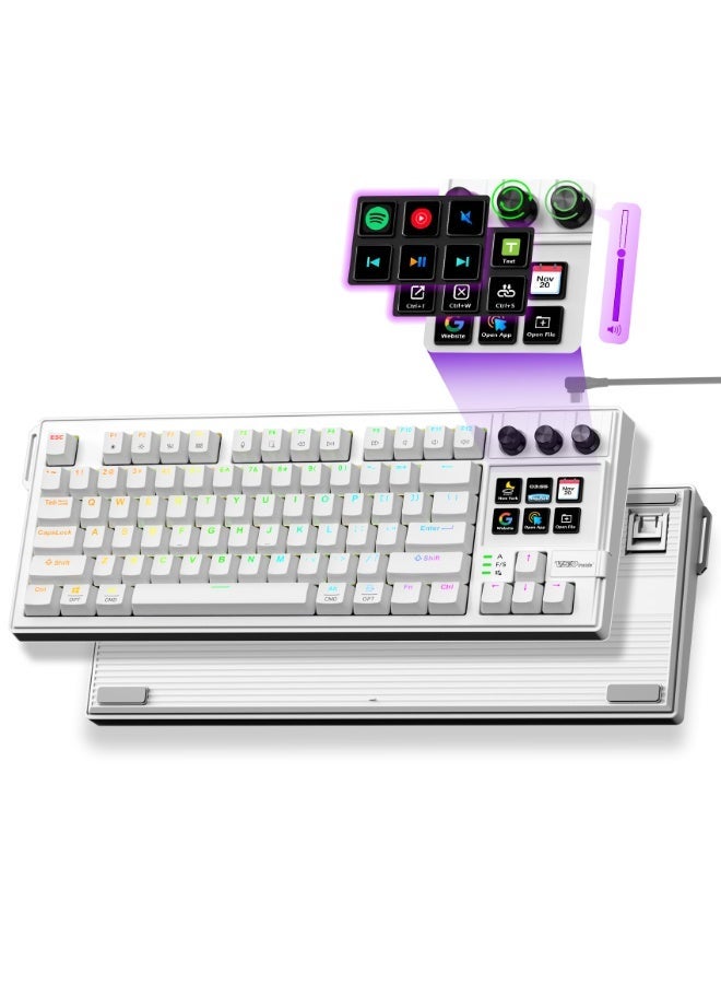 K1 Pro Macro Keyboard, Wired Only Full-Key Programmable…