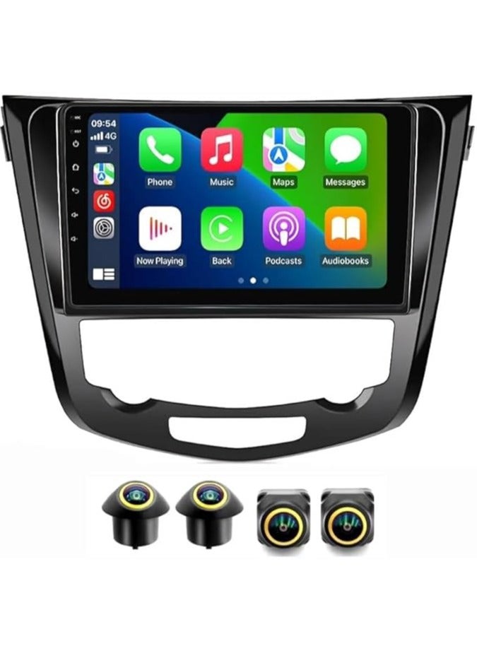 Compare Android Car Stereo for Nissan XTrail Rogue Qashqai 20142018 4GB RAM 64GB ROM Support Carplay, MLink WiFi BT, Radio GPS, 10 Inch IPS.QLED, Fast interface, Touch Screen with 360D Camera Included Auto AC at KSA Price