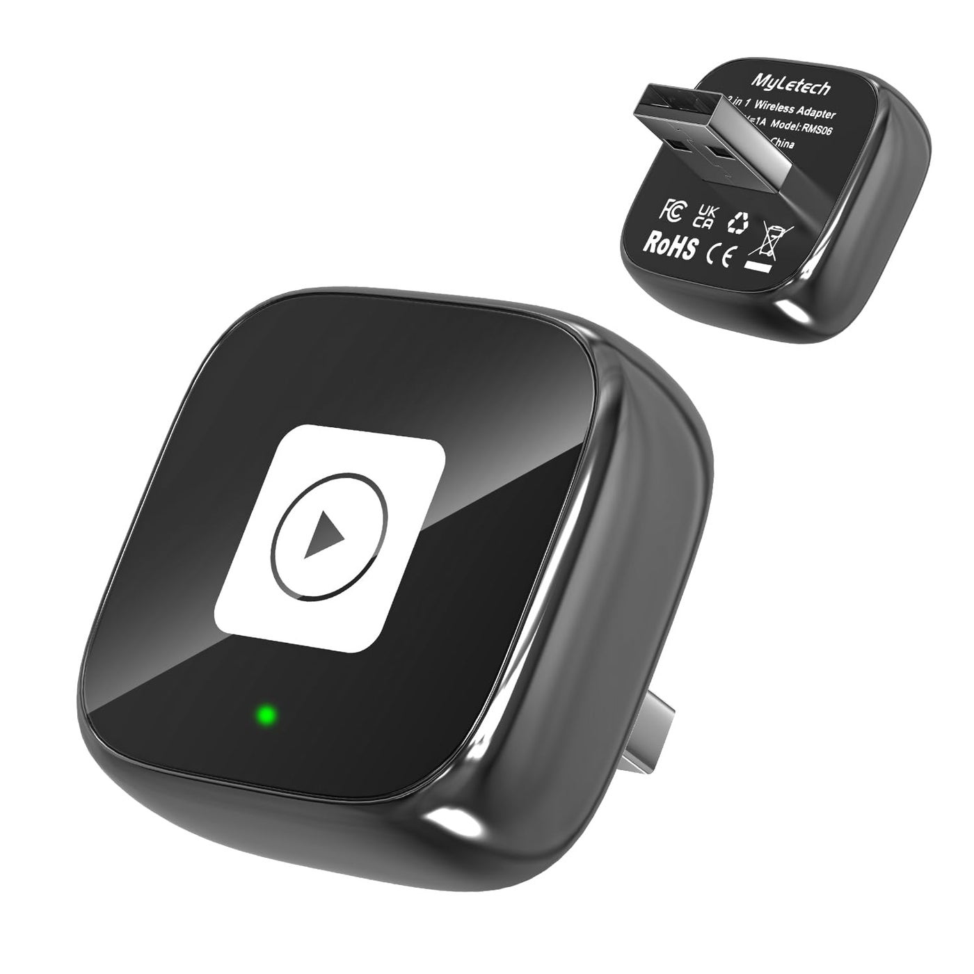Compare Wireless Carplay Mirror Link Adapter,Support Apple CarPlay & Android Auto, Plug & Play, Car Play Adapter with Fast & Stable AutoConnect,Zero Lag for Apple iOS 10+, Android 11+ Version at KSA Price