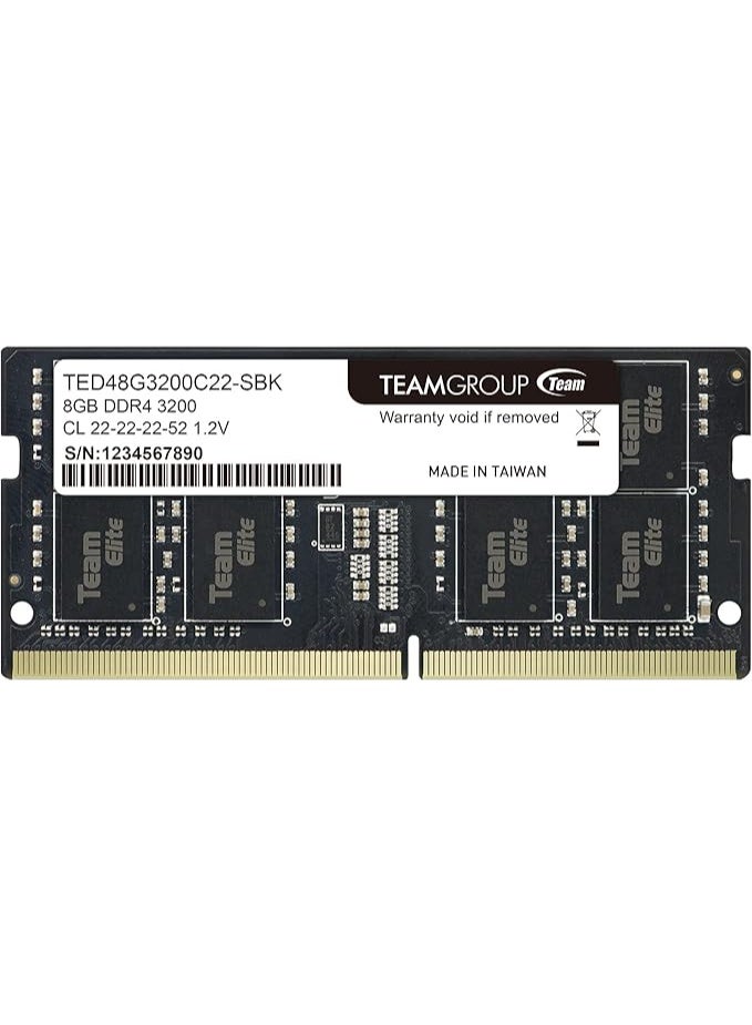 Compare TEAM GROUP DDR4 ELITE SOD4 8GB 3200 CL22222252 1.2V  TED48G3200C22S01 at KSA Price