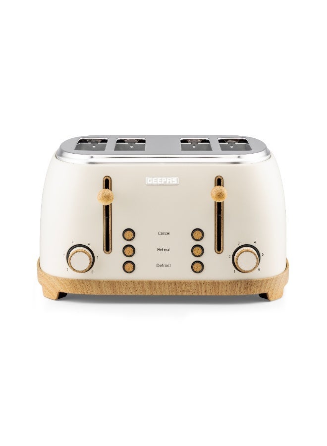 4 Slice Bread Toaster Dual Control 1500 W |…