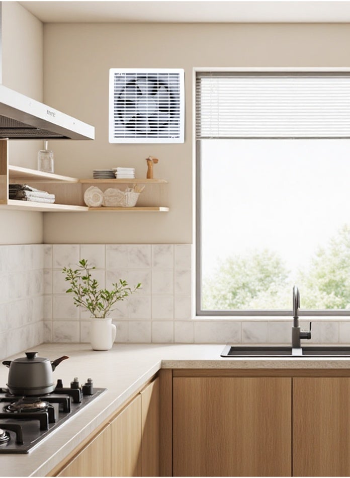 Compare 8 Inch Exhaust Fan 31W UltraQuiet High Suction Ventilation Fan  for Bathroom Kitchen Toilet Odor Moisture Air Ventilation at KSA Price