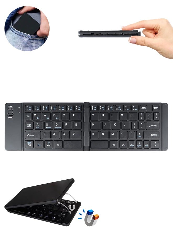 Foldable Bluetooth Keyboard, Portable Ultra, Slim…
