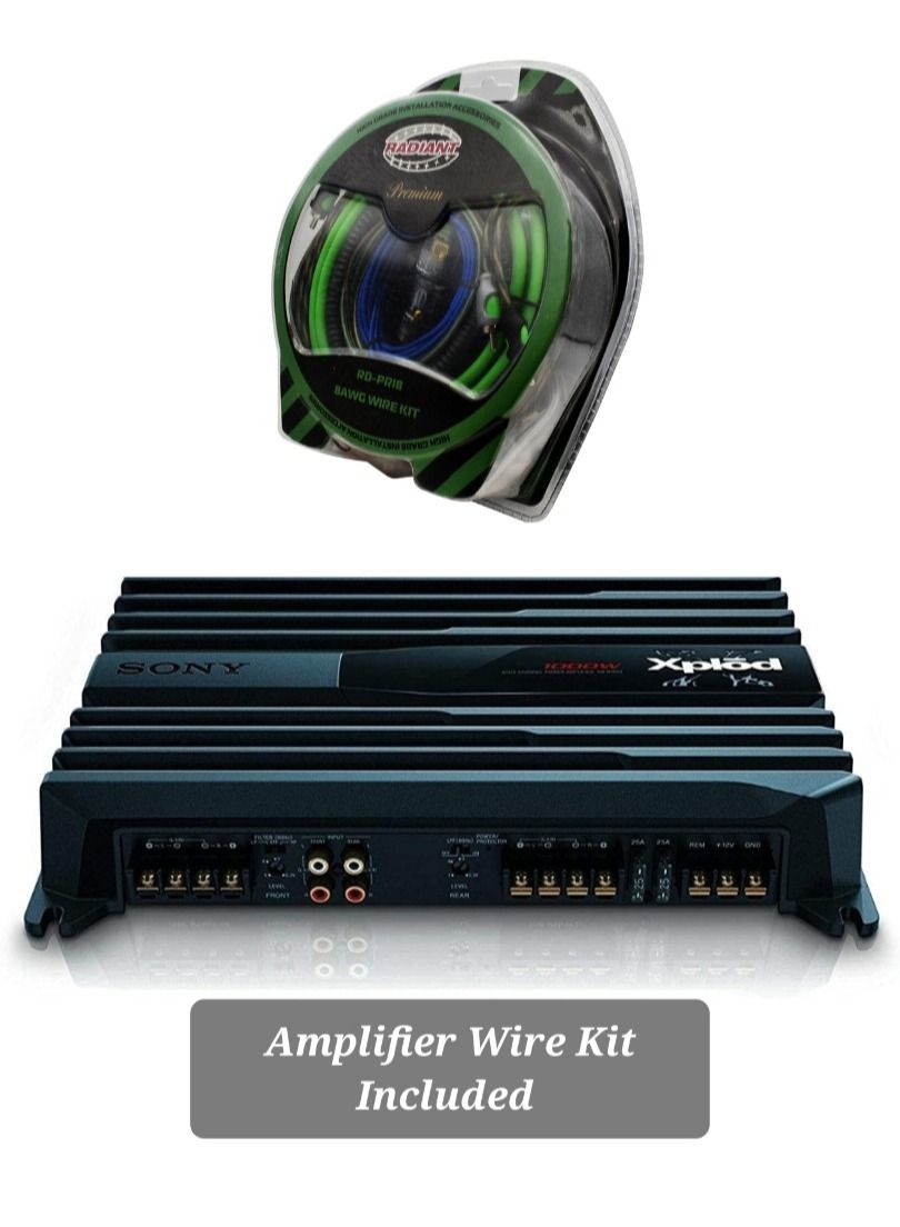 Compare Sony Xplod Amplifier 4 Channel Amplifier 1000w Output XMN1004 Stereo Amplifier With Full High Quality Amplifier Wire Kit Included at KSA Price