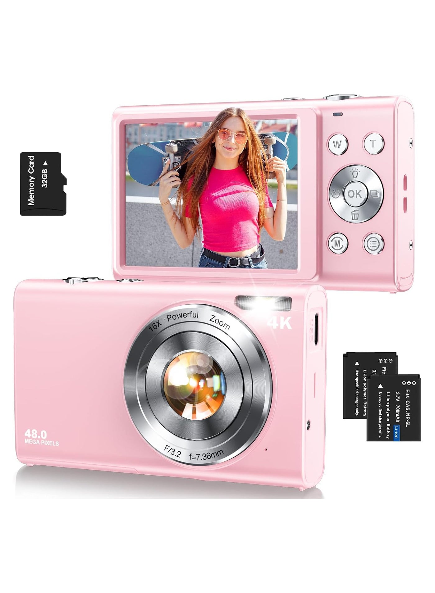 Digital Camera,Autofocus 4K Vlogging Camera for…