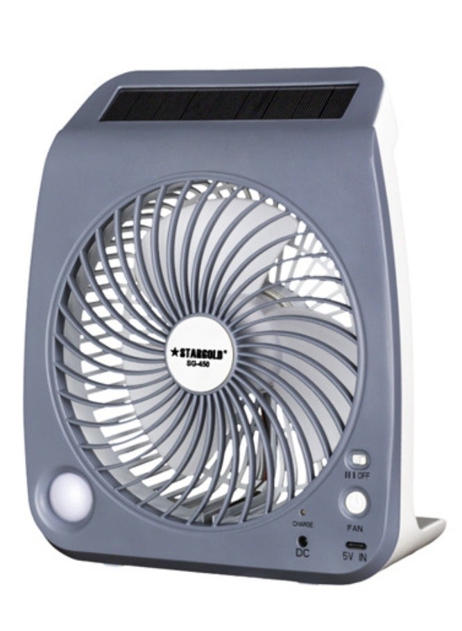 7 Inch Mini Rechargeable Fan With LED Light…