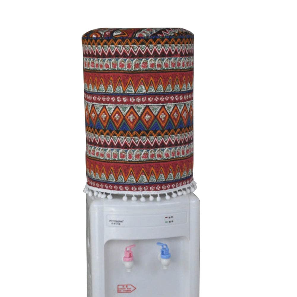 Compare 5 Gallon Water Dispenser Barrel Sleeve Vintage Bohemia Style Water Bucket Dust Cover Water Dispenser Bottle Protective Covers for Home Office Hotel Decro at KSA Price