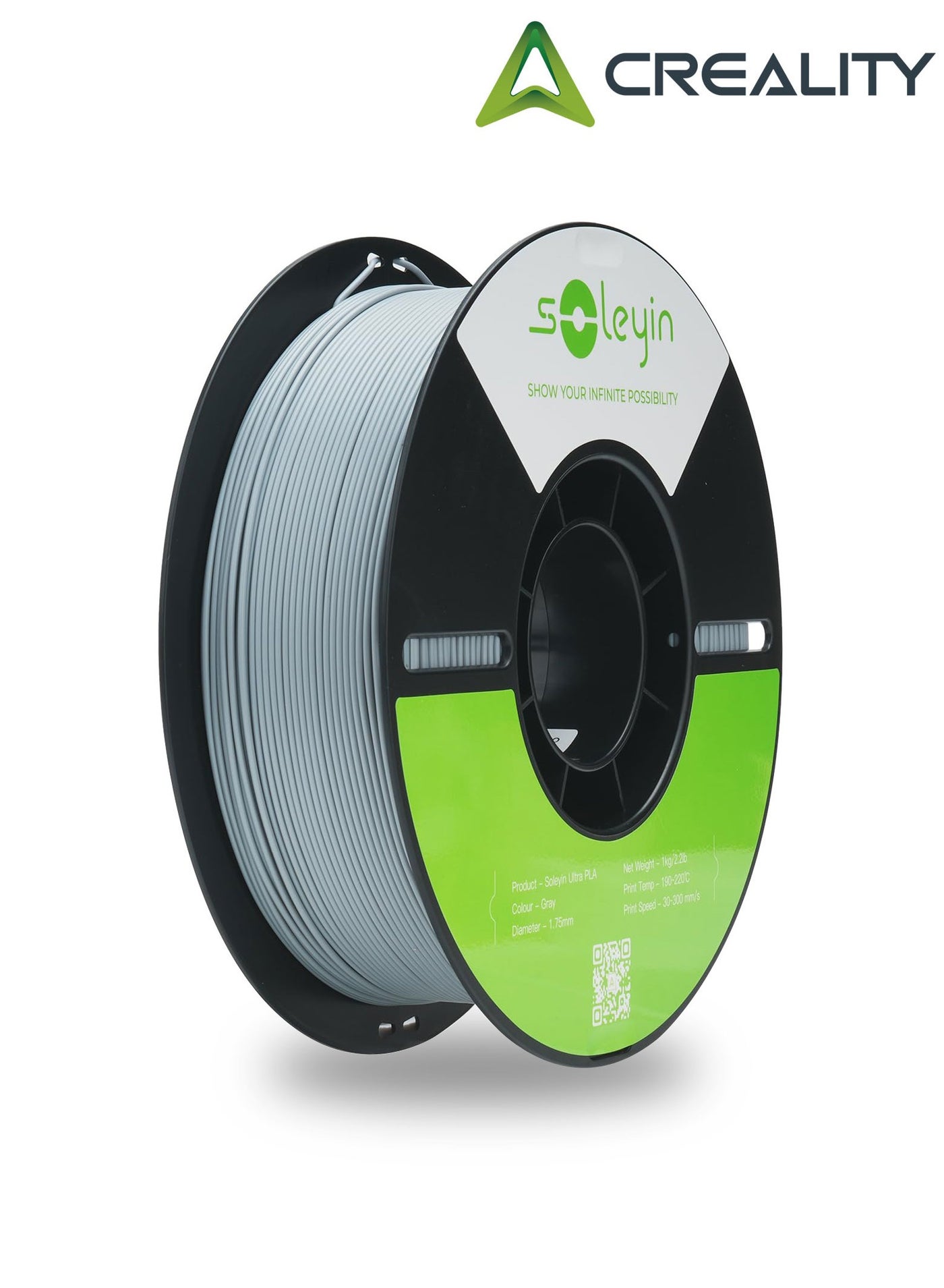 Compare 3D Printer Filament, 1.75mm Soleyin Ultra PLA Filament fot 3D Printing, HighSpeed Filaments , Fit Most FDM 3D Printer, Soleyin by Creality Filament, PLA Grey Grey at KSA Price